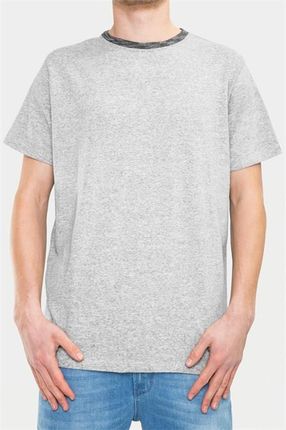 koszulka REELL - Curved Light Grey Melange (LIGHT GREY MELANGE) rozmiar: M