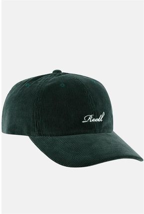 czapka z daszkiem REELL - Single Script Cap Dark Green Ribcord (160) rozmiar: OS