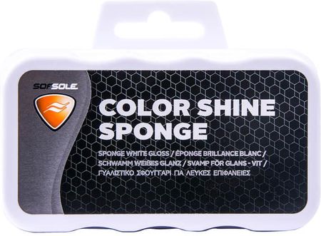 Gąbka COLOR Shine Sponge SOFsole Biała