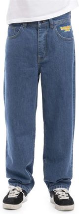 spodnie HOMEBOY - X-Tra Baggy Denim Washed Blue (WASHED BLUE-81) rozmiar: 36/32