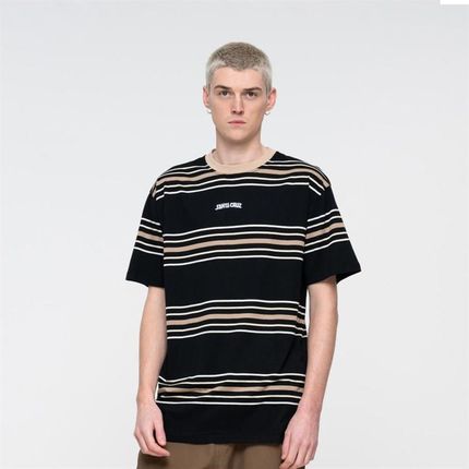 koszulka SANTA CRUZ - Arch Strip Stripe T-Shirt Black Stripe (BLACK STRIPE) rozmiar: M
