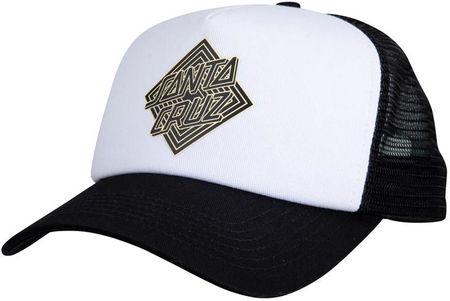 czapka z daszkiem SANTA CRUZ - Solitaire Dot Meshback White (WHITE) rozmiar: OS