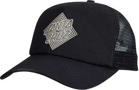 czapka z daszkiem SANTA CRUZ - Solitaire Dot Meshback Black (BLACK) rozmiar: OS