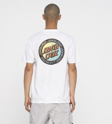 koszulka SANTA CRUZ - Loud Ringed Dot T-Shirt White Acid Wash (WHITE ACID WASH) rozmiar: L