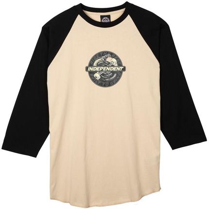 koszulka INDEPENDENT - Speed Snake Front Baseball Sand/Black (SAND BLACK) rozmiar: L
