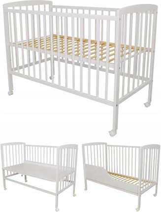 Senmalucha Łóżeczko Dostawne Dostawka 3W1 Matylda 120X60(66)