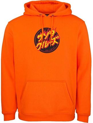 bluza SANTA CRUZ - Flaming Japanese Dot Hood Fluro Orange (FLURO ORANGE) rozmiar: M