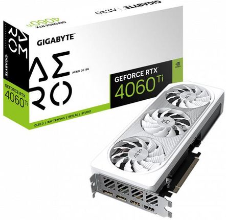 Gigabyte GeForce RTX 4060 Ti AERO OC 8GB GDDR6 DLSS 3 (GV-N406TAERO OC-8GD)
