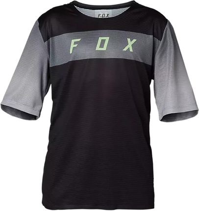 Koszulka Rowerowa Dziecięca Fox Flexair Junior Czarny