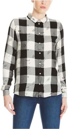 koszula BENCH - Printed Light Flannel Shirt Black/White Check (P1157) rozmiar: S
