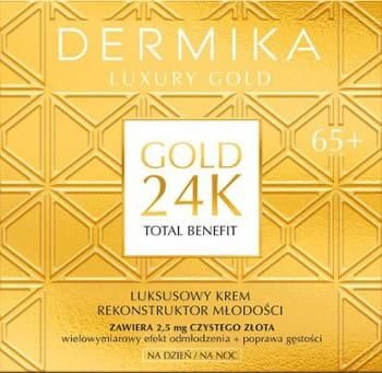 Krem Dermika Luxury Gold 24K Luksusowy 65+ na dzień i noc 50ml