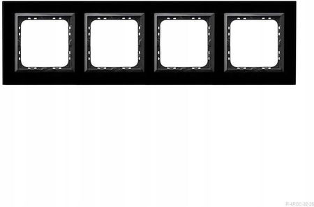 Ospel Ramka Pięciokrotna Czarne Szkło 4mm R 5Rgc 32 25 Sonata R5Rgc3225