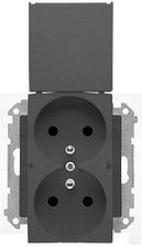 Zdjęcie Kontakt Simon Gniazdo Bryzgoszczelne Podwójne Ip 44 Grafitowy Mat Simon 55 Tgz2Bmcz 01 116 Tgz2Bmcz01116 - Rydułtowy