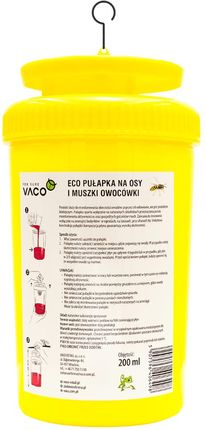 Vaco Eco Pułapka Na Osy Muchy I Szerszenie+Płyn 200ml