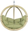 Fotel hamakowy drewniany, Oliwkowy Globo Chair Weatherproof
