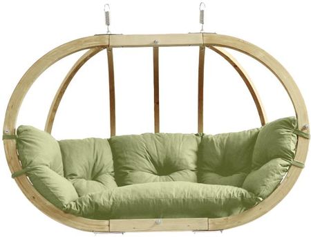 Amazonas Fotel Hamakowy Dwuosobowy Drewniany Oliwkowy Globo Royal Chair Weatherproof