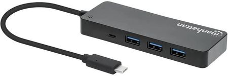 Manhattan Hub USB 3.0 czarny (168410)