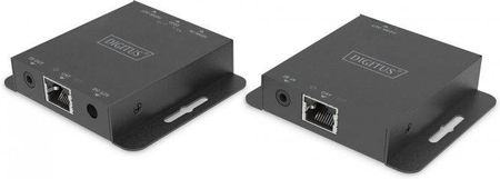 Digitus Przedłużacz/Extender HDMI 4K30Hz 70m po skrętce HDCP 1.4 EDID IR PoC (Power over Cable) (zestaw) (DS55519)