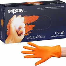 Zdjęcie Rękawice Nitrylowe Mocne Pomarańcz Gripzzly Xl - Myślenice