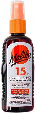 Malibu Dry Oil Spf15 Olejek Do Opalania Spray 100 ml