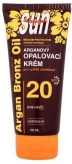 Vivaco Sun Argan Bronz Oil Tanning Cream Spf20 Preparat Do Opalania Ciała 100 ml
