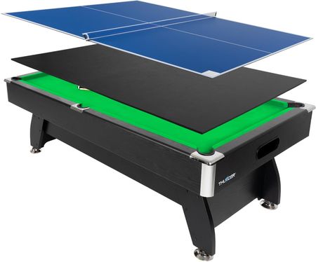 Stół bilardowy z nakładką THUNDER ping pong/jadalna 9FT - BOLD-BLACK