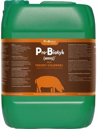 Probiotics Pro-Biotyk Em15 Dla Trzody Chlewnej 20L Probio Emy