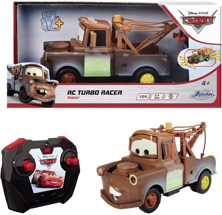 Dickie Toys Samochód Rc Dla Początkujących Cars Turbo Racer Mater 1:24 Elektryczny 195 Mm 539 G Rtr