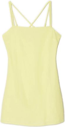Cropp - Żółta sukienka na ramiączkach - Zielony