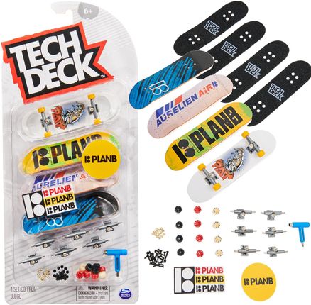 Spin Master Tech Deck Fingerboard Planb 4 Pack Mini Deskorolki