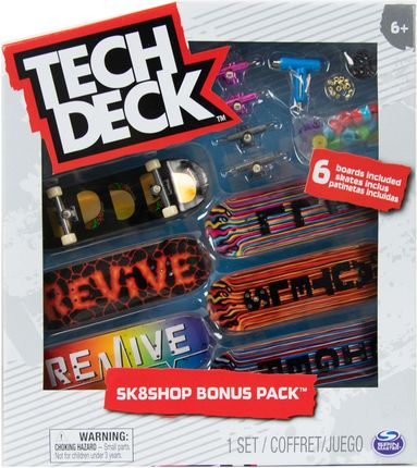 Tech Deck Zestaw Sk8Shop 6 Deskorolek Bonus Pack Revive + Akcesoria