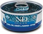 FARMINA N&amp;D Ocean Cat Kitten Tuna, cod, shrimp, pumpkin 70 g- od 99 zł DARMOWA DOSTAWA