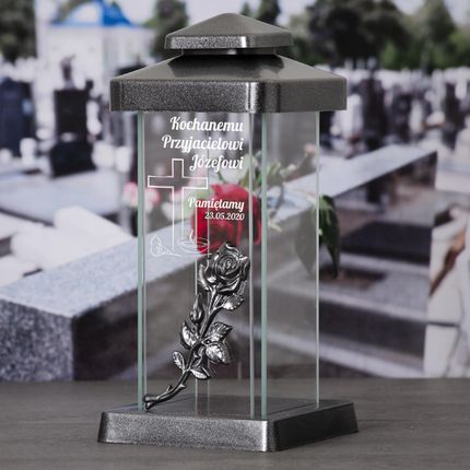 Gift4 Personalizowany Znicz Z Grawerem Tekst Własny - zdjęcie 2