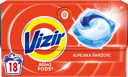 Vizir Platinum PODS Alpine Fresh Kapsułki do prania 18 prań