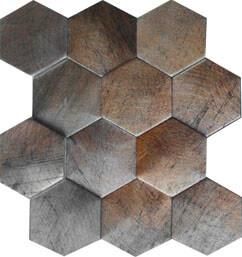 Bomar 2 Lanzado Mozaika Heksagon Copper 30,4x29,4