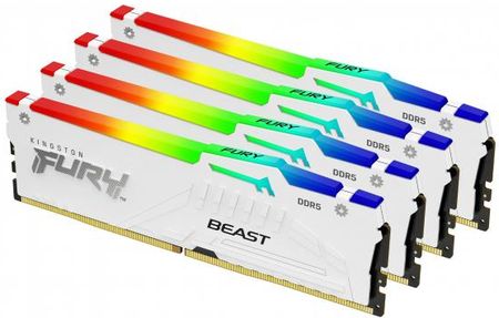 Kingston Fury Beast White RGB DDR5 128GB 5600Mhz CL40 (KF556C40BWAK4128)