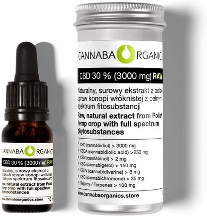 Cannaba Organics Olejek Cbd 30 % 3000 Mg 10ml
