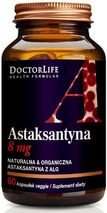 Doctor Life Astaxanthin 8Mg Naturalna Astaksantyna 60kaps.