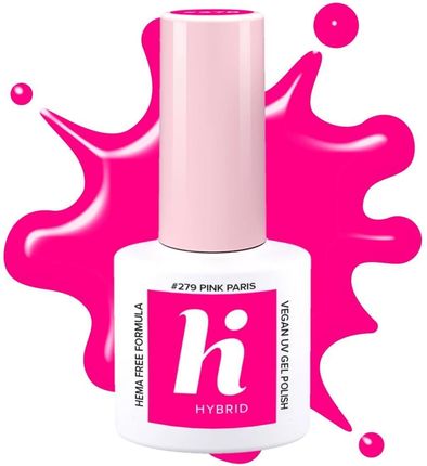 Hi Hybrid Neon #279 Pink Paris Lakier Hybrydowy 5Ml