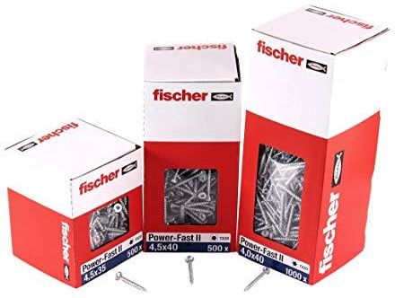 Fischer 200 X Wkręt Do Płyt Wiórowych Power-Fast Ii 3,0X12 Pan Head Z Gwiazdą Wewnętrzną Tx (670056)