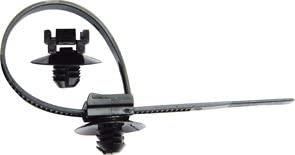 12 Fascette Fermafilo Per Ancoraggio Auto – Compatibile Renault, Peugeot, Citroën, VW, Opel, Rover (140x5 Mm)