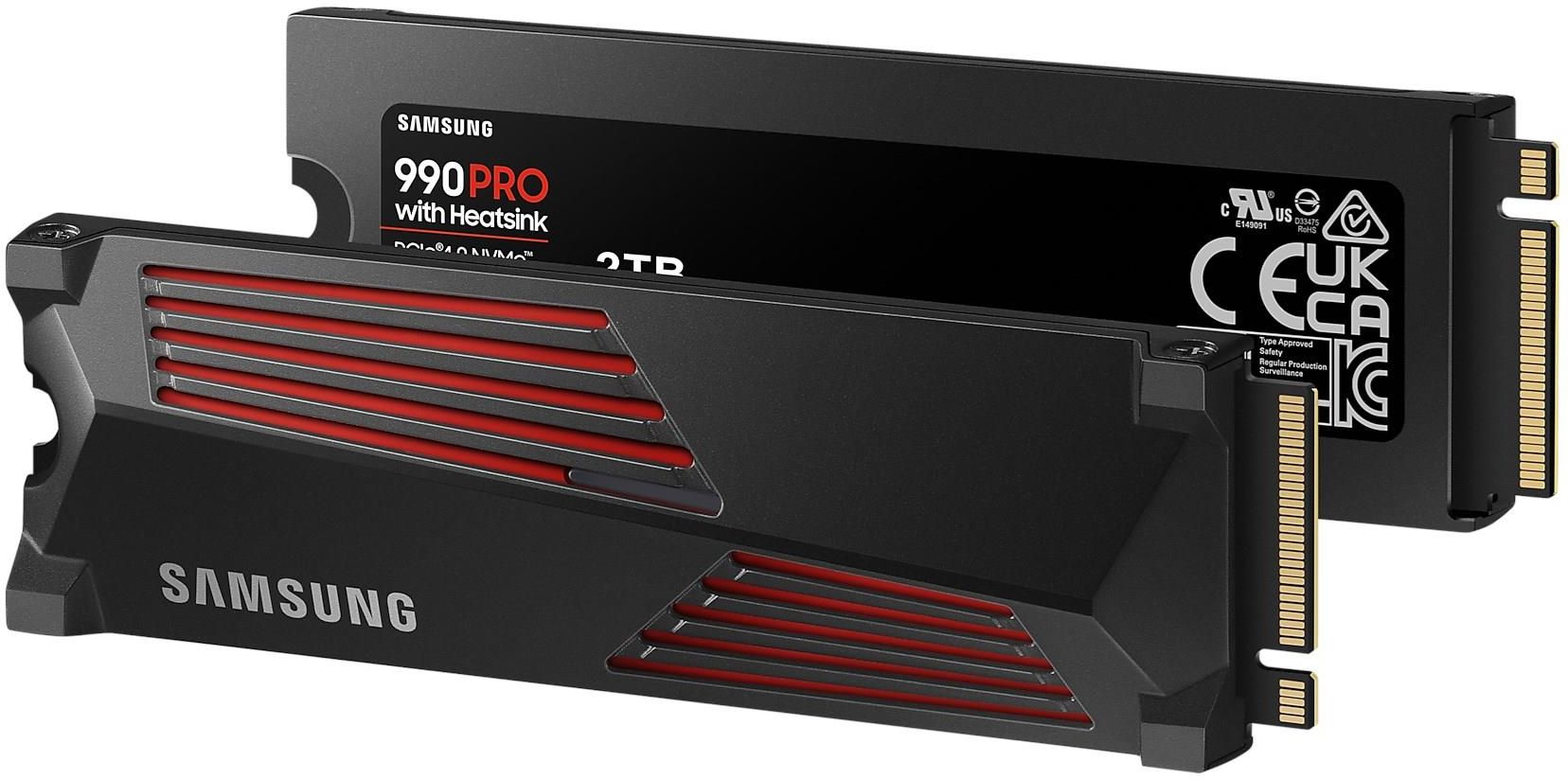 SAMSUNG 990 PRO SSD 2TB PCIe 4.0 M.2 MZ-V9P2T0B/AM internal SSD