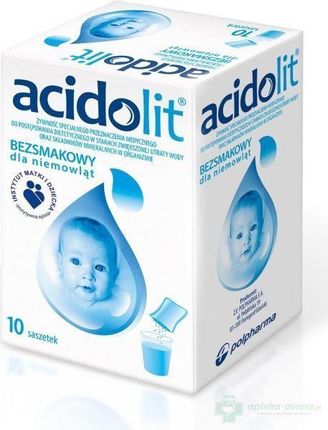 Acidolit bezsmakowy dla niemowląt 10 saszetek