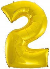Zdjęcie Godan Balon Cyfra Złoty 2 Na Hel 92Cm - Warszawa