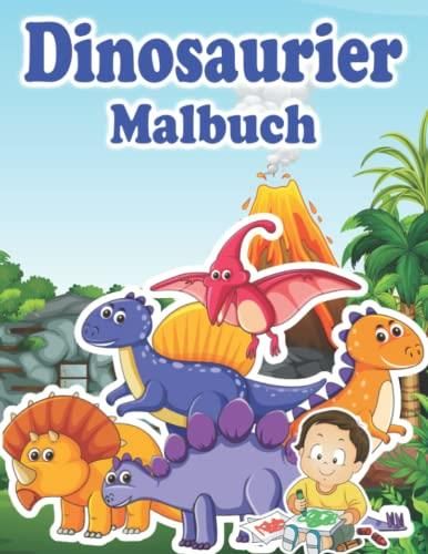 Dinosaurier Malbuch: Das Große Dino Ausmalbuch Für Kinder Mit über 50 ...