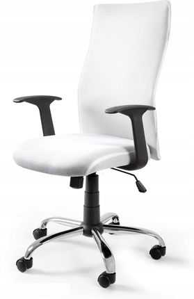 Unique Krzesło Obrotowe Black On Black Białe Fotel