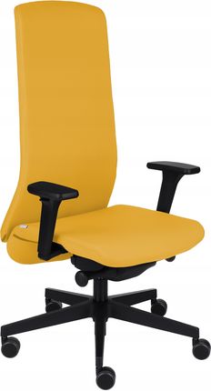 Fotel Biurowy Dla Wysokich Grospol Smart Żółty
