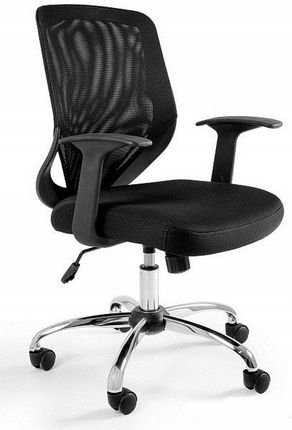 Unique Krzesło Obrotowe Biurowe Mobi Czarny