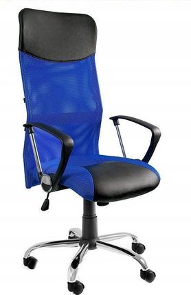 Unique Fotel Biurowy Viper Obrotowy Wysoki Siatka Niebies