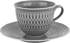 Zdjęcie Ćmielów Filiżanka + Spodek 250Ml 16Cm Sofia Szara - Gdynia